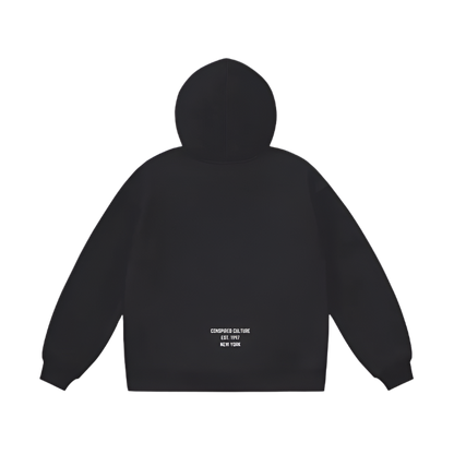 Weighted ‘Barcode Logo’ Fleece Hoodie